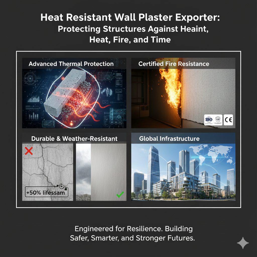 Heat Resistant Wall Plaster Exporter: Protecting Structures Against Heat, Fire, and Time