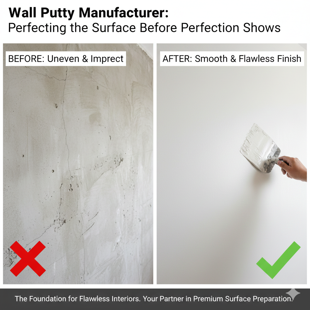Wall Putty Manufacturer: Perfecting the Surface Before Perfection Shows