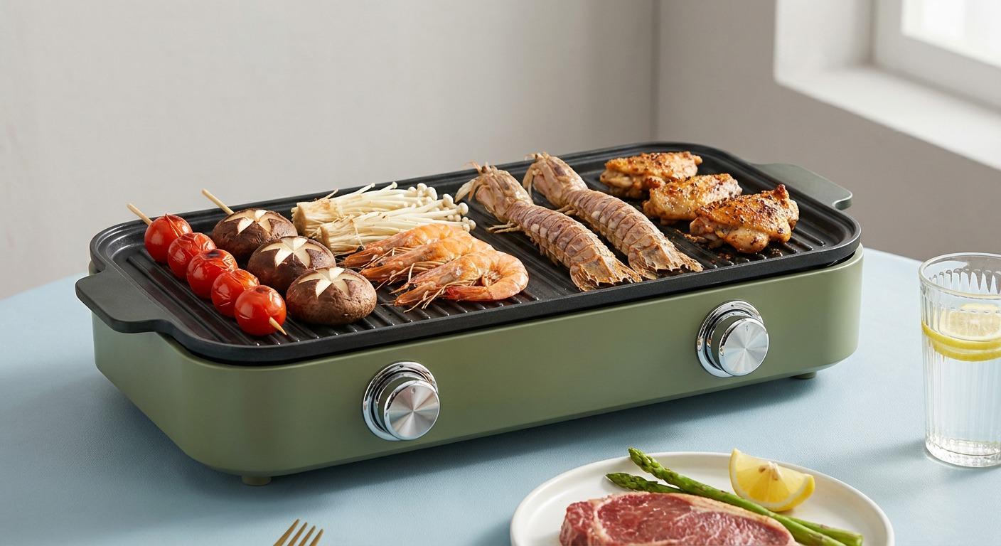 Electric Grill Heating Element in Twin Pan Grill