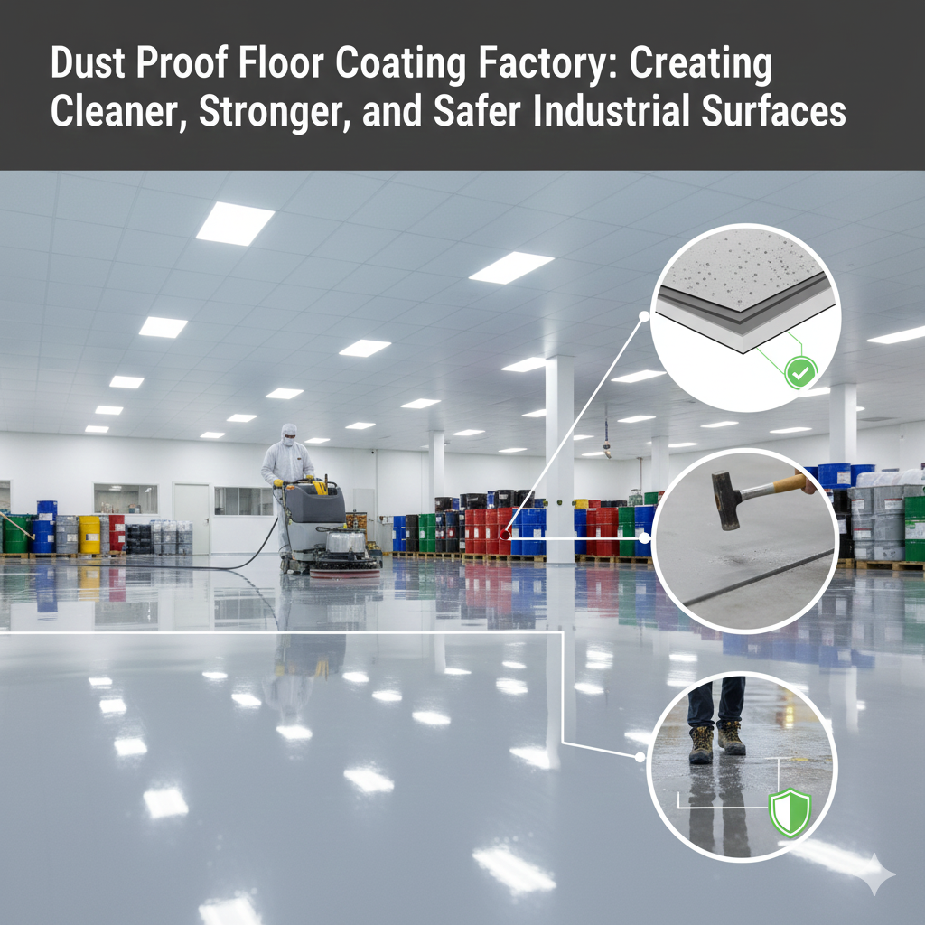 مصنع طلاء الأرضيات المقاوم للغبار: ابتكار أسطح صناعية أنظف وأقوى وأكثر أمانًا