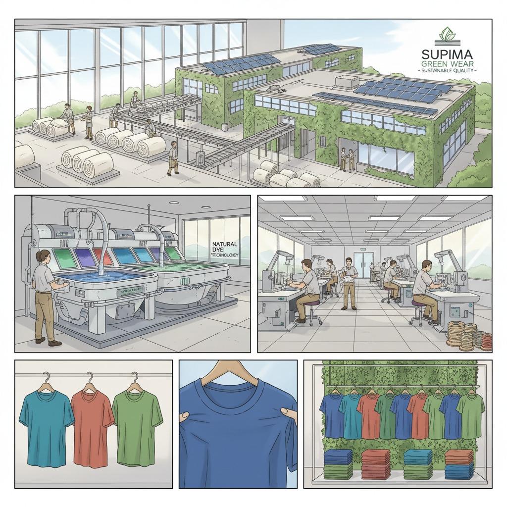 supima cotton t shirt manufacturer, supima cotton t shirt supplier, t shirt production supima cotton