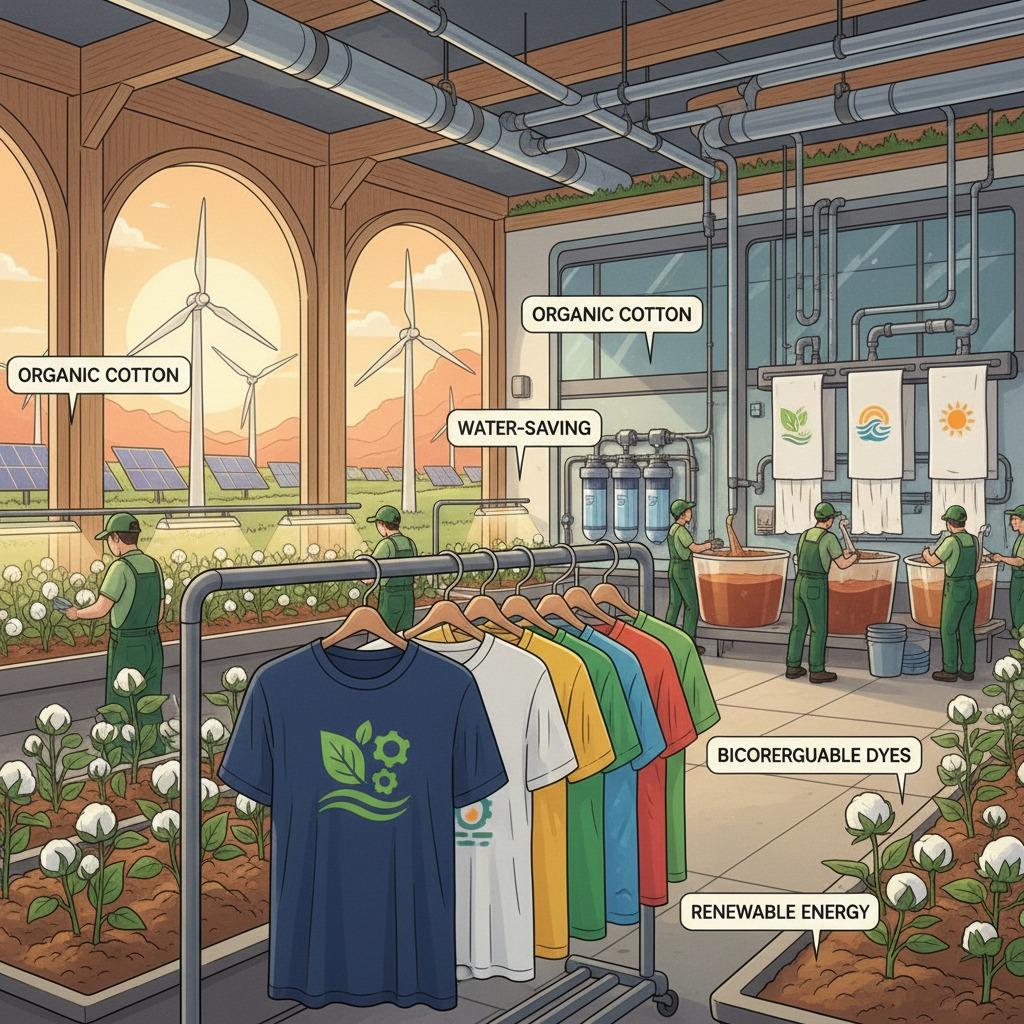 organic cotton t shirt manufacturer, eco-friendly t shirt production, custom organic cotton tees