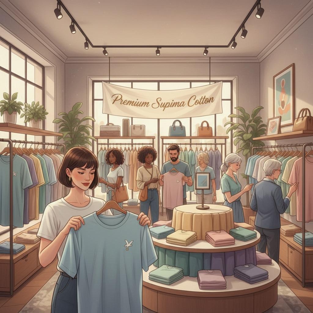 supima cotton t shirt supplier, custom supima cotton t shirts, high quality supima cotton t shirts