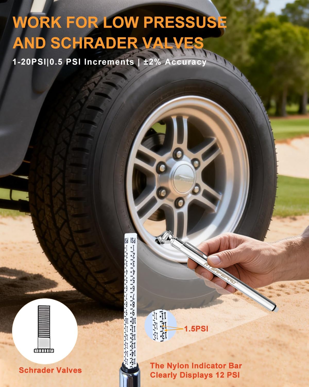 ATsafepro tire pressure gauge