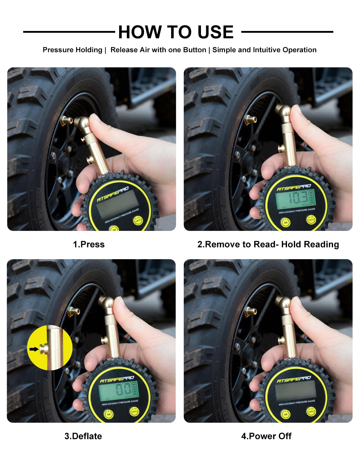 ATsafepro tire pressure gauge