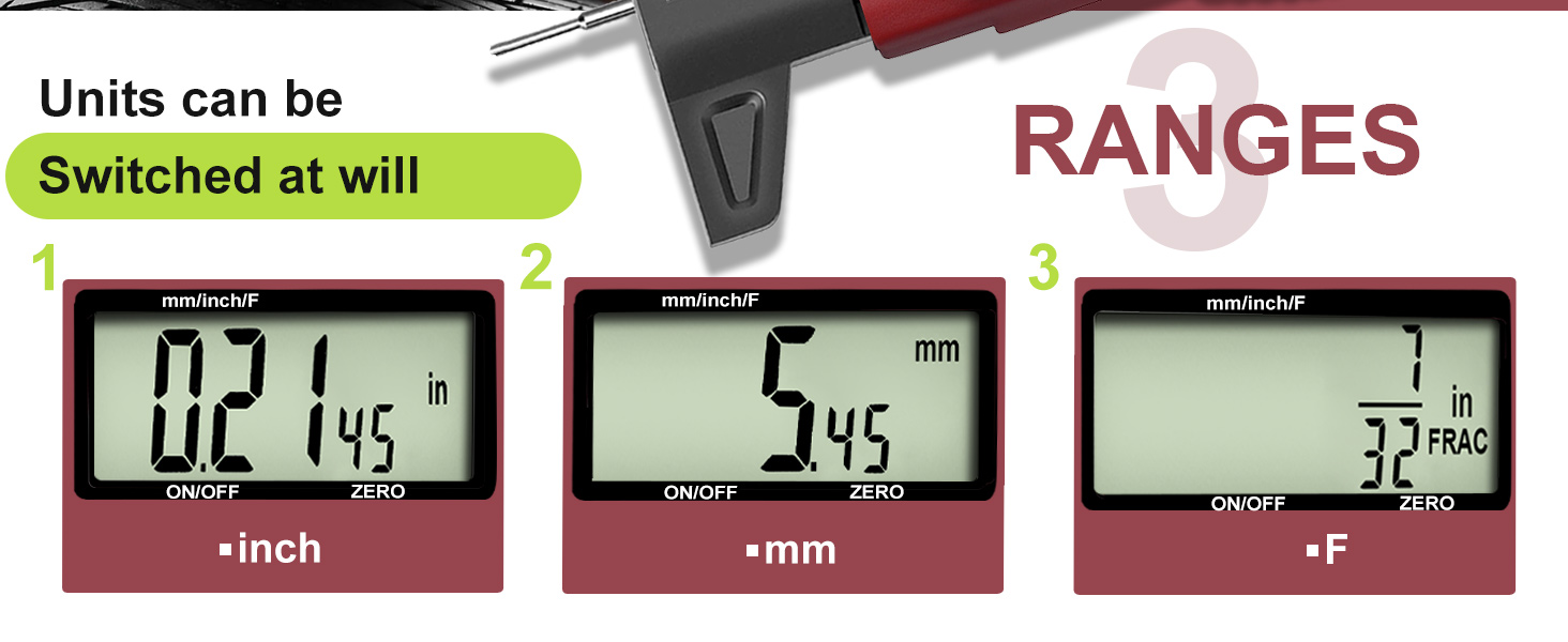 GODESON Digital tire tread depth gauge
