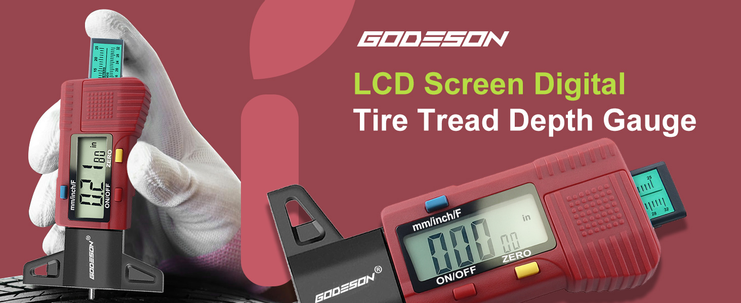 GODESON  tire  tread depth gauge