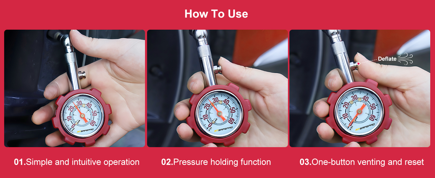 ATsafepro tire pressure gauge