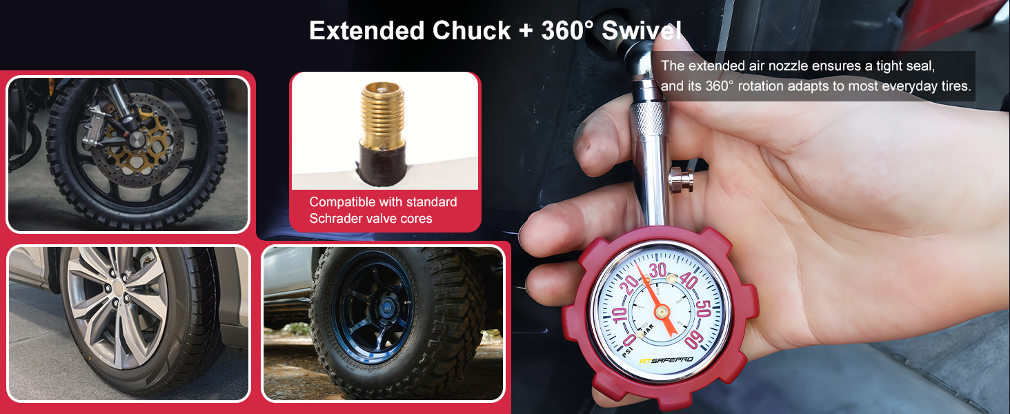 ATsafepro tire pressure gauge