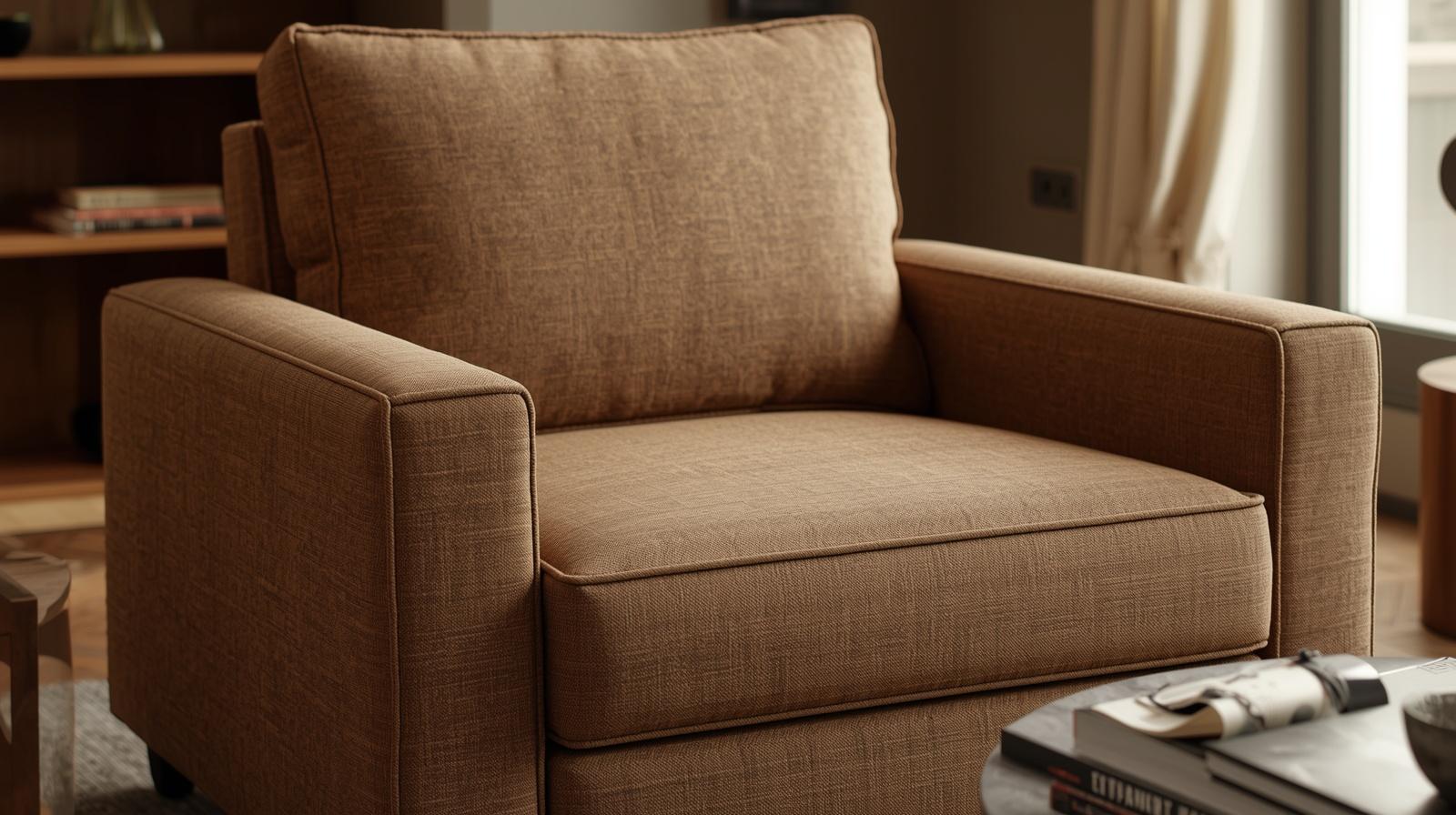 Elegant Foldable Wool Sofa Chair: Versatile Comfort