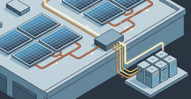serie di pannelli solari