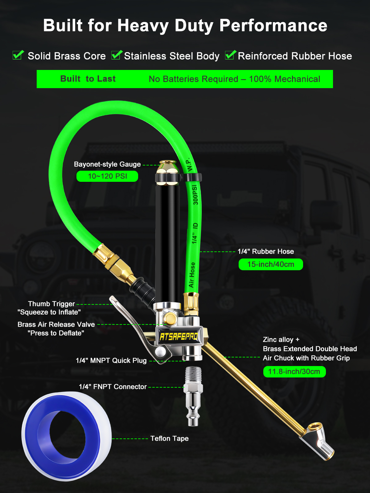 ATsafepro Tire Pressure Gauge: A Practical Analog Option ATsafepro Tire Pressure Gauge: A Practical Analog Option