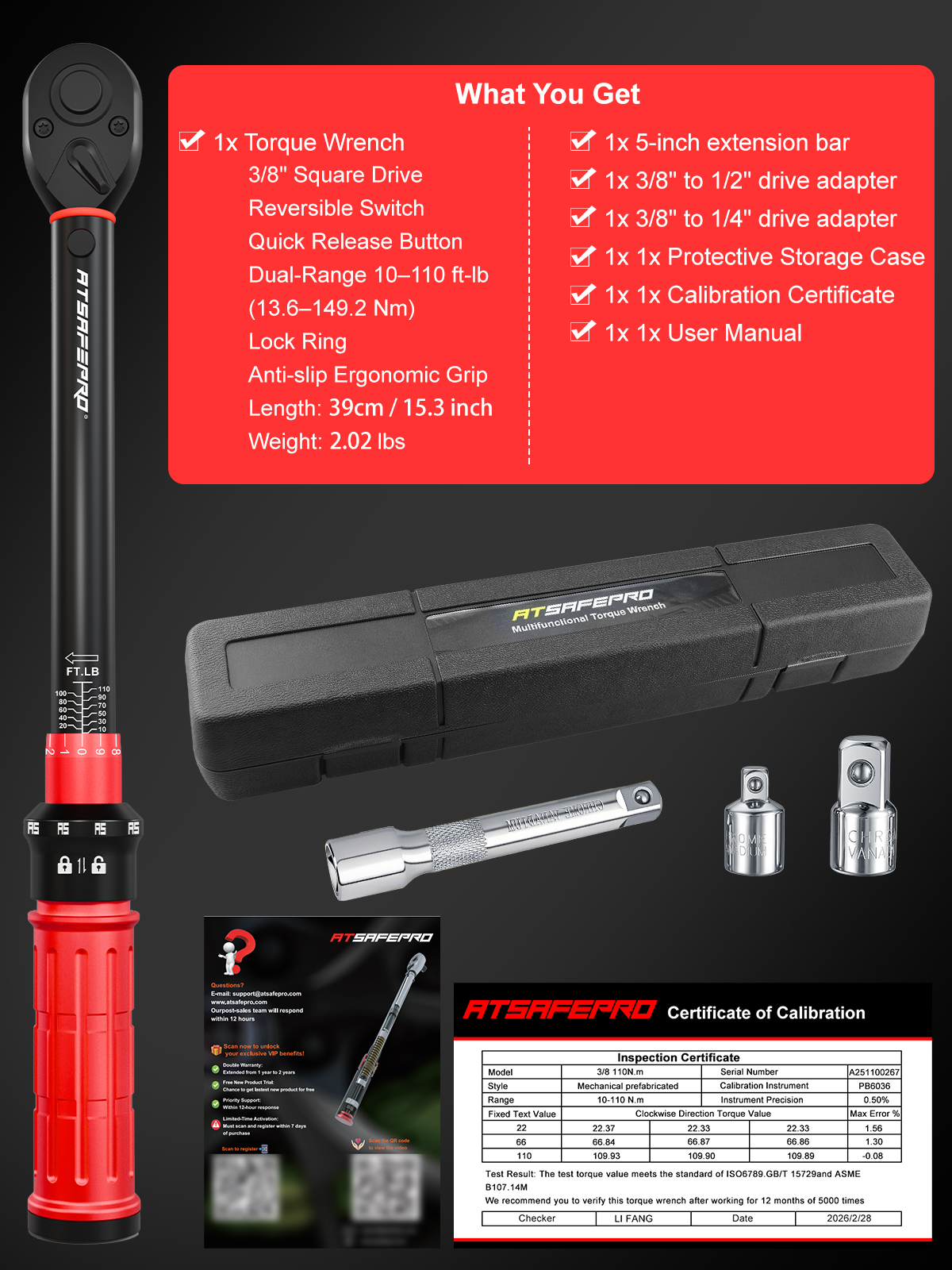 ATsafepro Torque Wrench Kit for Controlled Fastening ATsafepro Torque Wrench Kit for Controlled Fastening