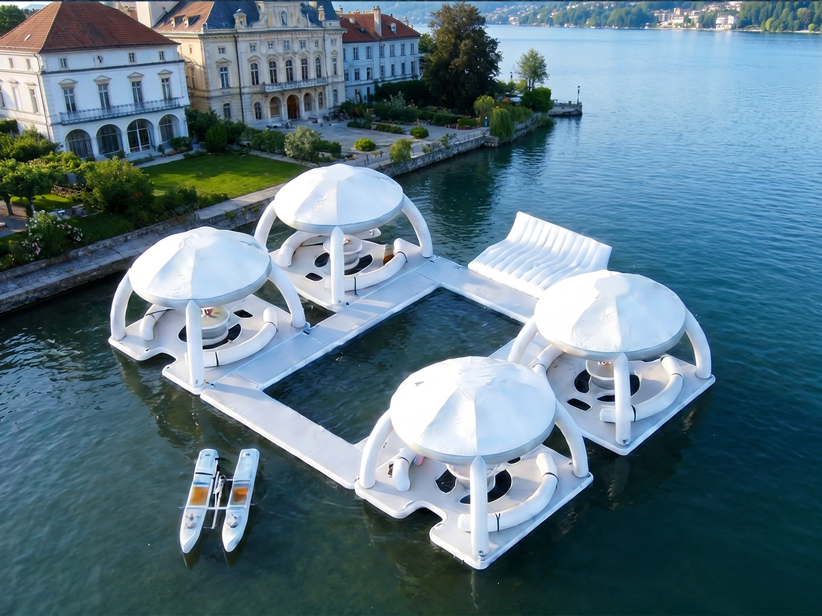 Île flottante et salon