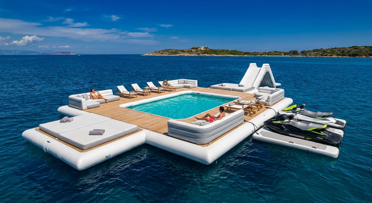Île de fête flottante