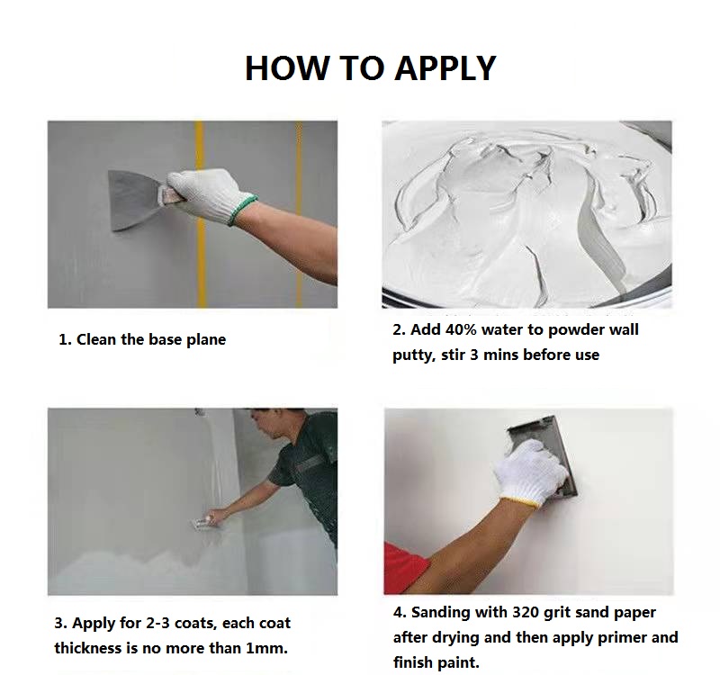 How to apply internal skim coat wall putty on interior walls