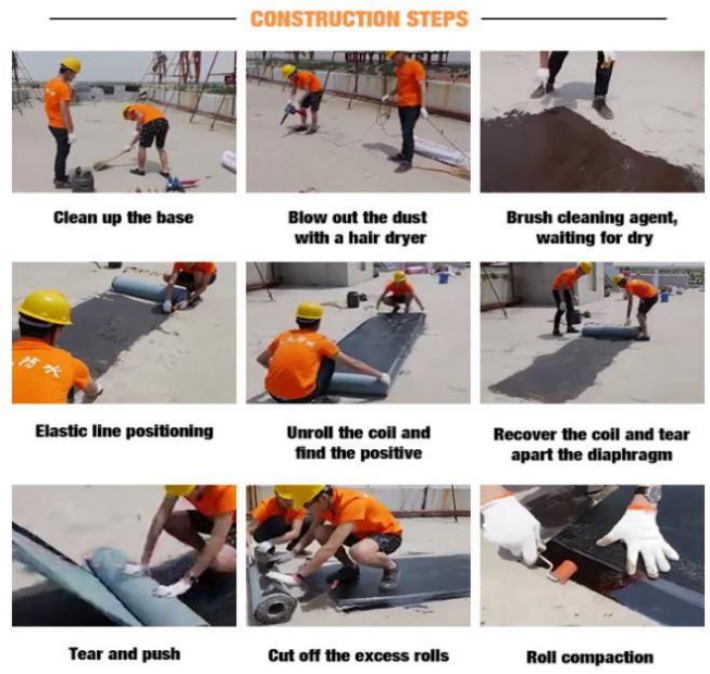 Self-Adhesive Modified Bitumen Waterproof Membrane