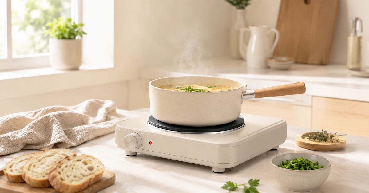 Electric hot plate supplier kitchen scene