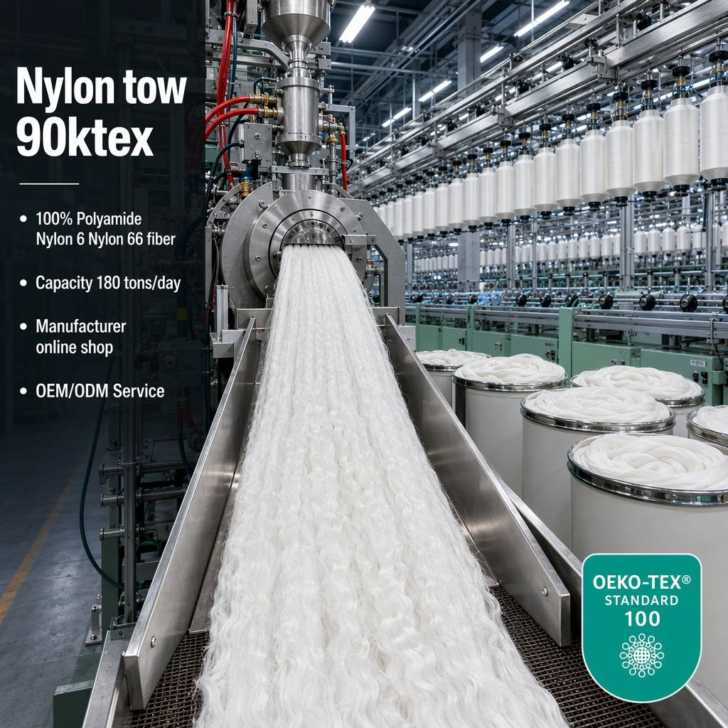 Nylon 6.6 Fiber Tow for Textile and Industrial Processing Nylon 6.6 Fiber Tow for Textile and Industrial Processing