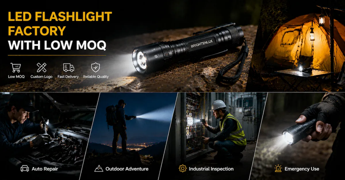 Fábrica de linternas LED con MOQ bajo: qué deben comprobar los compradores. Fábrica de linternas LED con MOQ bajo: qué deben comprobar los compradores.