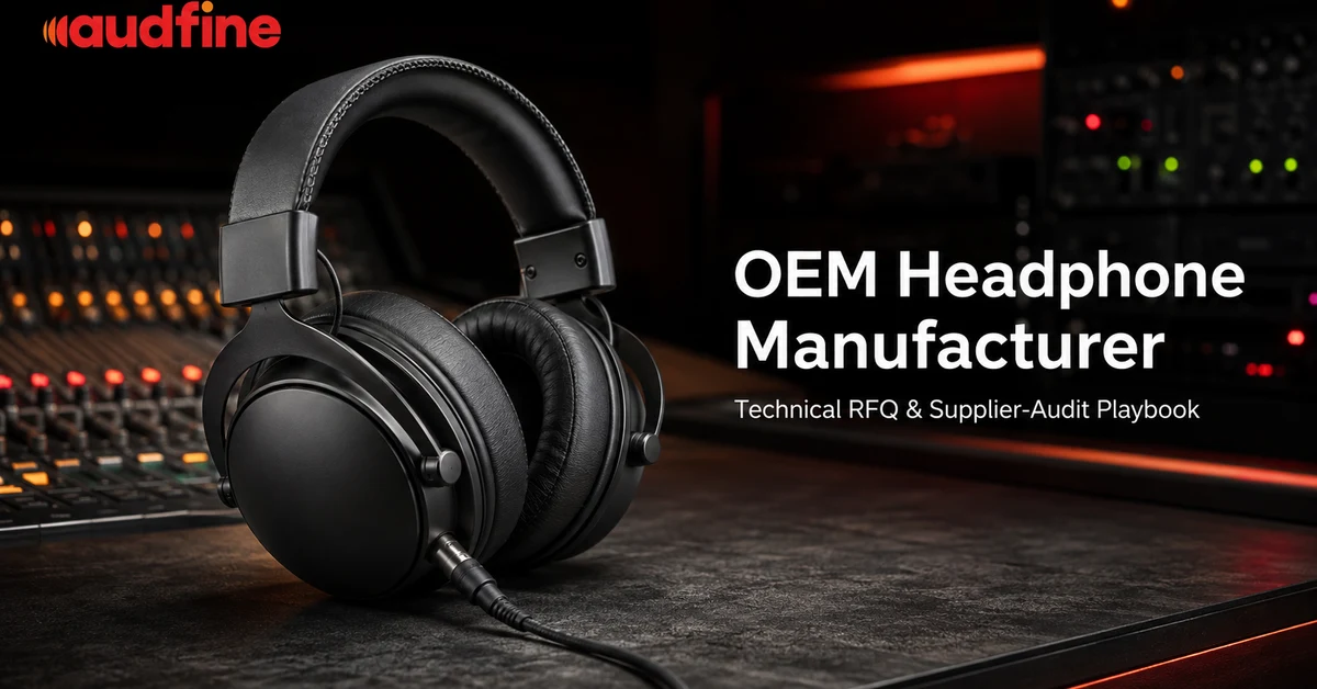 Audfine OEM headphone manufacturer technical sourcing guide