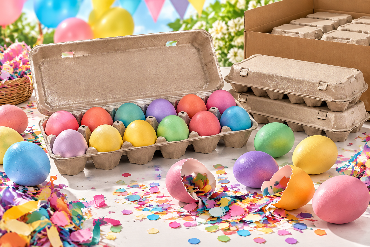 surprise confetti eggs for seasaonal